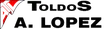 Logo de Toldos A. López. Toldos en Valencia.